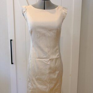 Leggiadro Ivory Dupioni Silk sheath dress - 10